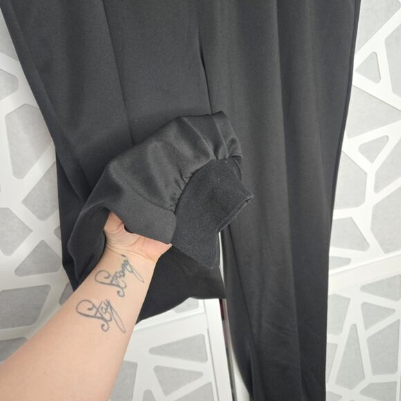 Ashley Stewart Sport Black/Gold Chain Print Jogger Pants Womens Plus Size 26/28 - Picture 2 of 3